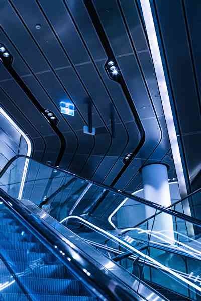 Escalator Blue